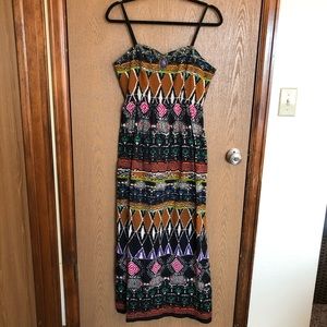 Printed maxi dress